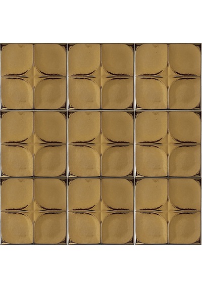 Armada Çini 12,5x12,5 Cm Defakto Bronz Seramik Karo