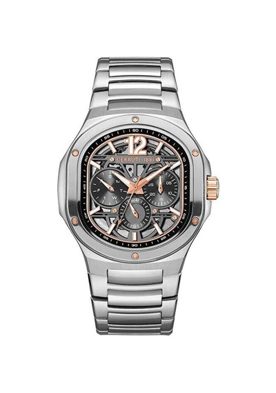 Cerruti 1881 Cıwgk0072301 Quartz Çelik Gri Siyah Kadran 41x47 Mm Erkek Kol Saati Gri