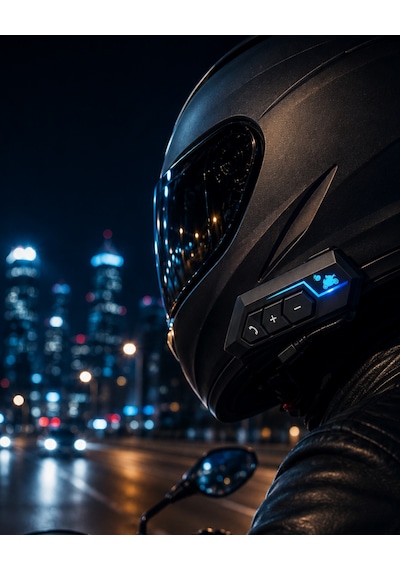 Bluetooth Motosiklet Kask Kulaklığı Mikrofonlu Kablosuz Sürüş Intercomu Çok Renkli