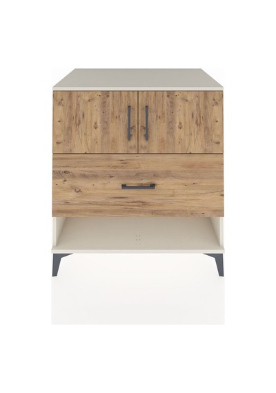 Kronos Şifonyer 2 Raflı Tek Çekmeceli 2 Kapaklı 88x59x96 Aytaşı-çam Aytası