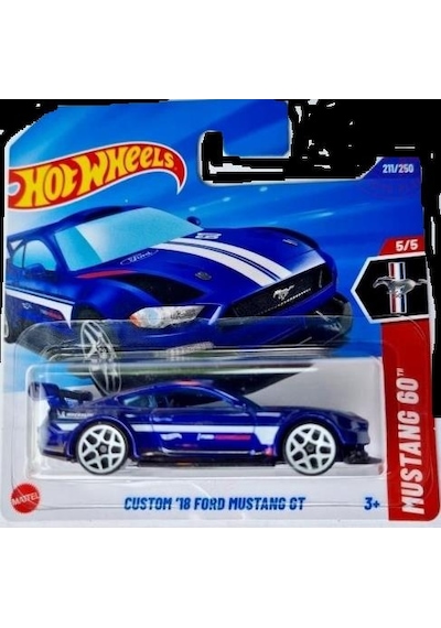 Hot Wheels Tekli Arabalar Custom '18 Ford Mustang Gt Mustang 60 Renkli