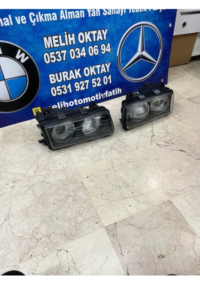 Bmw E36 Mercekli Far Takimi Sag Sol Set Zkw Type 555567909