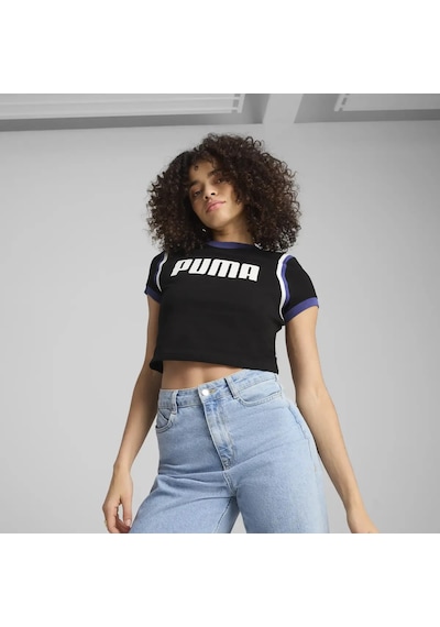 Puma Future.puma.archıve Baby Tee Siyah Kadın Crop