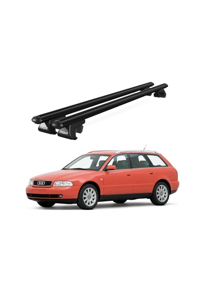 Venüs Audi A4 Avant 1995-2001 Uyumlu Siyah Ara Atkı Port Bagaj Tavan Barı