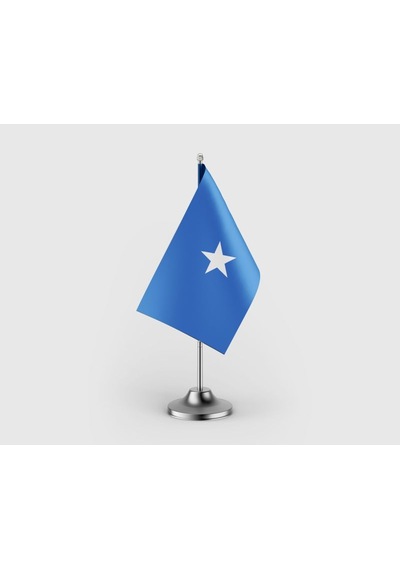 Somali Tekli Saten Masa Bayrağı Seti Diğer