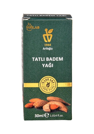 Lexroo Tatlı Badem Yağı 30ml%100 Saf Sweet Almond Oil Pure Prunus Amygdalus Dulcus Oil