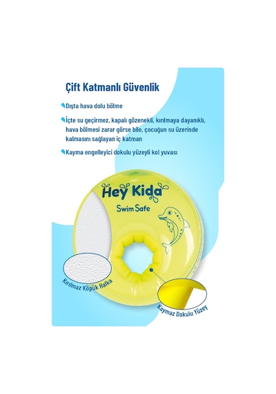 Heykida Swim Safe Yüzme Yardımcısı Deniz Kolluğu 1-6 Yaş
