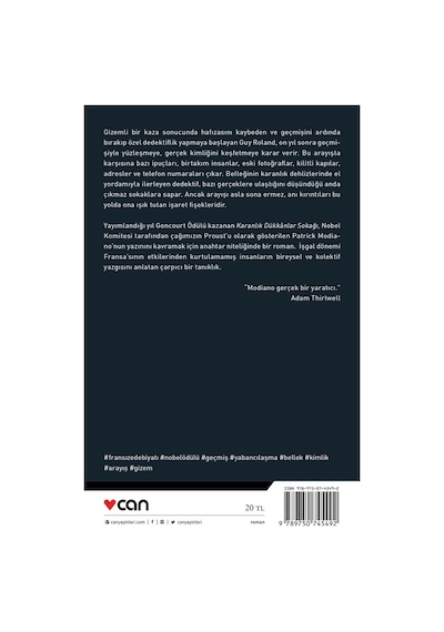 Karanlık Dükkânlar Sokağı - Patrick Modiano - Can Yayınları