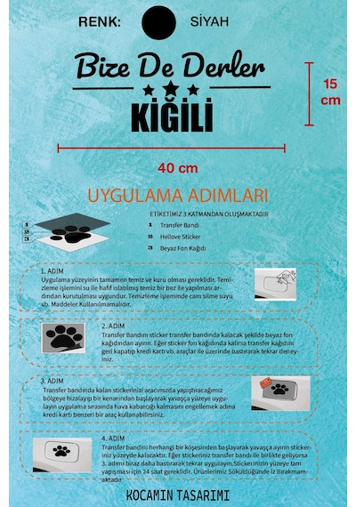 Bingöl Kiğı Şık Araç Tasarımı Bingöl Bize De Derler Kiğili 40x15 Cm Oto Çıkartma 40 CM - Siyah