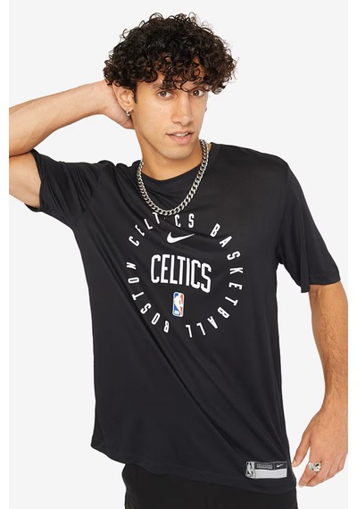 Nike Boston Celtics Legend Practice Tee Ss Crew Black Logolu Unisex Günlük Tişört Siyah Siyah