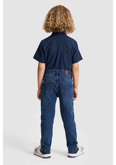 U.S. Polo Assn. Erkek Çocuk Mavi Pantolon Jean 50321487-dn0022 Mıd Blue