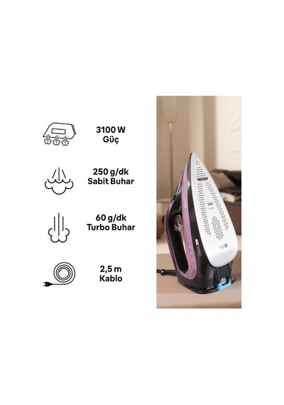 Braun Texstyle 9 SI9661VI 3100 W Buharlı Ütü