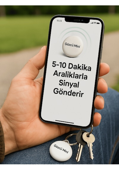 Gözcü Mobil Mini Ios Android Uyumlu Airtag Geçmişe Dönük Konum Gps Araç Motor Çocuk
