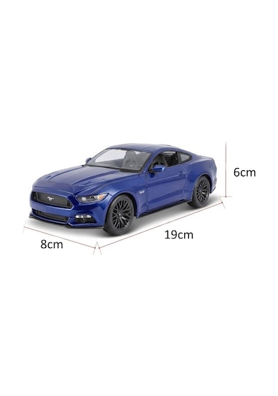Maisto Lisanslı Metal Ford Mustang GT 2015 1:24 Kapısı ve Kaputu Açılabilir Oyuncak Model Araba