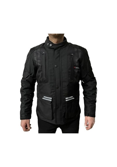 Venom Motosiklet Montu Tourex 4 Mevsim Ce Sertifikalı Long Touring Motorcu Mont Siyah