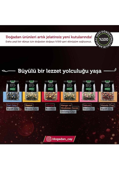 Doğadan Büyülü Bohça Rooıbos- Vanilyalı 10'lu