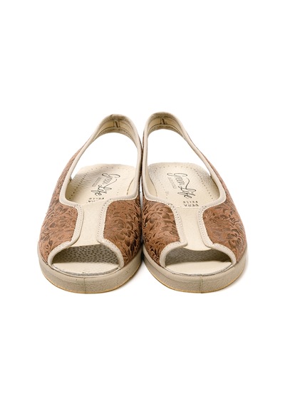 Sandalet Kadın 983 Green Life Stretch Women's Footwear Brown Brown Kahverengi