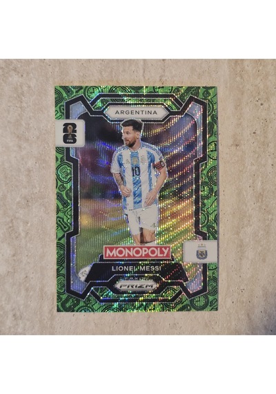 Prizm Monopoly Lionel Messi No.1 Green Wave Oyun Kartı