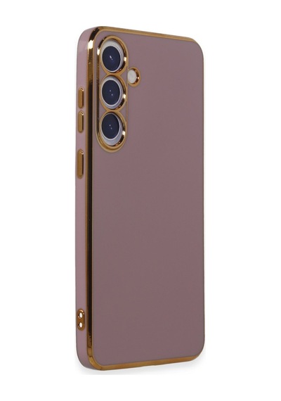 Samsung Galaxy  Uyumlu,  S24 Kılıf Volet Silikon - Mor