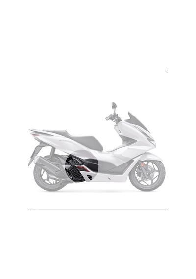 Pcx  2021 Karbon Desen Kırmızı Basamak ve Basamak Altı Koruyucu Pad