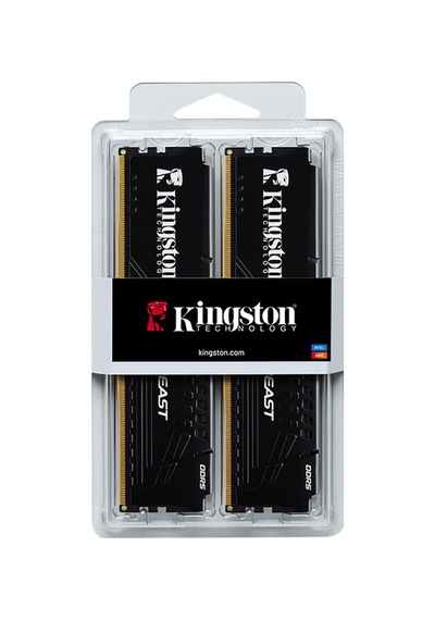 Kıngston 16gb 6000mt/s Ddr5 Cl30 Dımm Kit Of 2 Beast Black Expo Turkey Kf560c30bbek2-16tr -