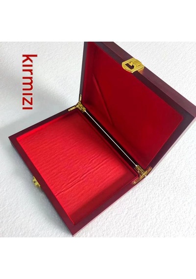 Büyük Boy Ahşap Dekor Kırmızı Istampa 175 125mm Mürekkep Baskı Pedi Karışık
