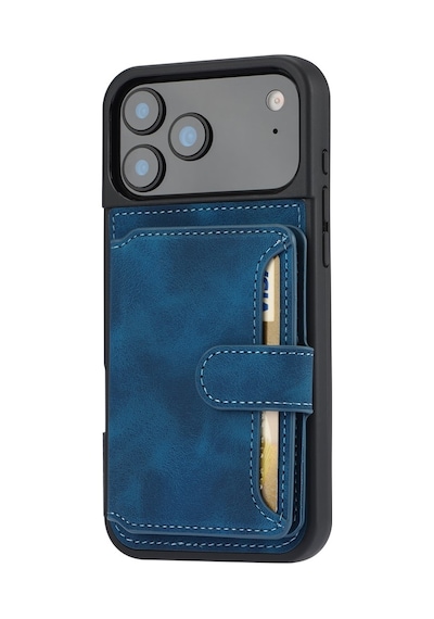 Teleplus Apple Uyumlu iPhone 17 Pro Max Kılıf H67 Kartlıklı Cüzdanlı Kılıf