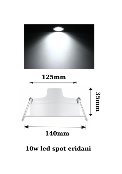 Philips 10w - 900 Lumen 4000k Gun Işığı 4 Adet 125mm Beyaz