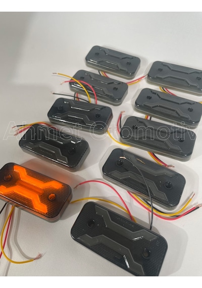 Ahmet Otomotiv 10 Adet Füme Dark Model Sarı-turuncu Led Lamba