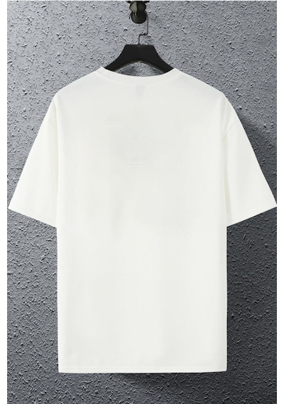 Unisex Kadın Erkek Agust D Bts Baskılı Oversize T-shirt Beyaz Mck1968 Beyaz