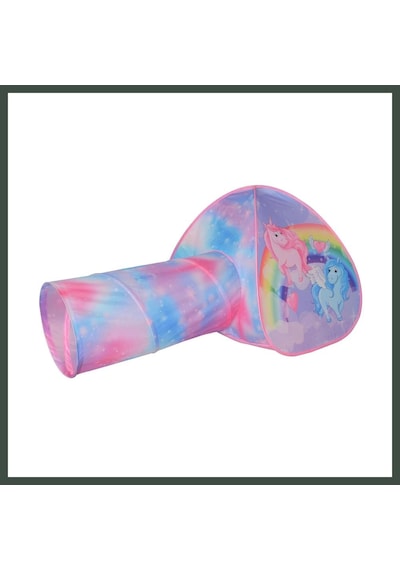 Bezos İglo Unicorn Tünelli Çadır 165x95x85 Cm Nhr Çok Renkli