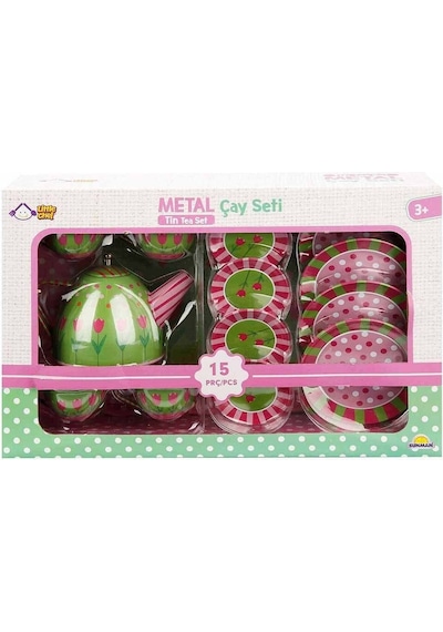 02169 Metal Oyuncak Çay Takımı 15 Parça -sunman