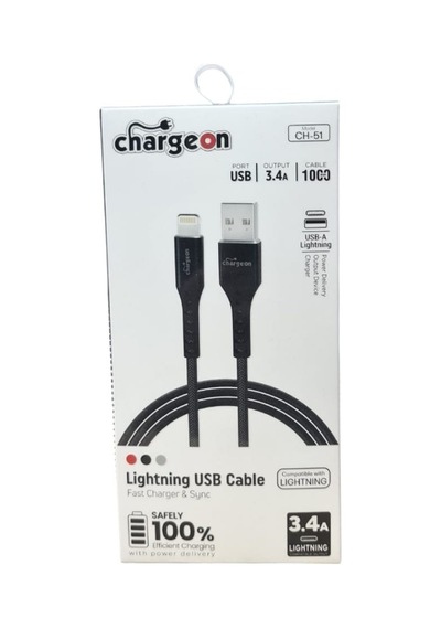 3.4 A Type-c - Lighting Hızlı Şarj Kablosu 1 Metre