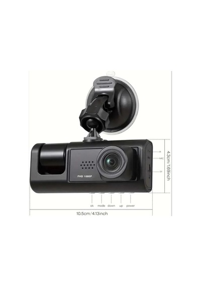 Black Box Traffic Recorder Full Hd 1080p Wi-fi Destekli 3 Kameralı Akıllı Sürüş Kayıt Cihazı Ve Araç İçi Kamera Seti
