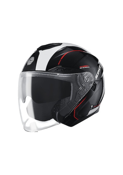 Of669 Shuttle Motosiklet Kaskı Güneş Vizörlü Yarım Açık Motorcu Kask Çok Renkli