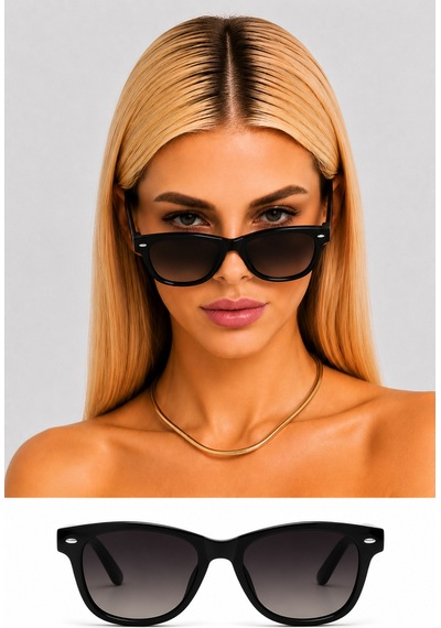Wayfarer Kadın Çapraz Kesim Güneş Gözlüğü Şık Tasarım Filtre Korumalı Çok Renkli