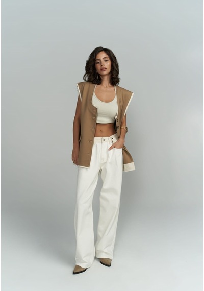 Mai Collection Mai Studios Co. Anderson Vizon Salaş Yelek Vizon