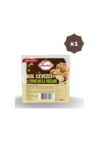 Seyıdoglu Bol Cevızlı Fındıklı Helva 350 Gr - 1 Adet