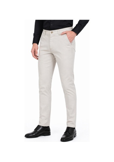 Amaro Erkek Silim Fit Kanvas Pantolon Kalıp Yazlık Bgl-st05394 Taş