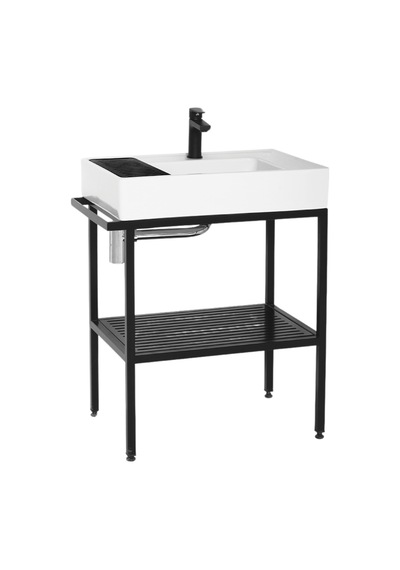 Creavit Arya Lavabo Dolabı 70 Cm Siyah Siyah