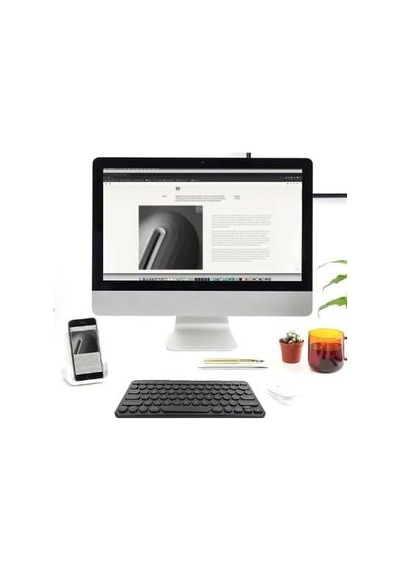 B380 Bluetooth Bağlantılı İnce Ergonomik Tasarım Ipad İle Uyumlu Taşınabiilir Telefon Tablet İçin Türkçe Q Bluetooth Bağlantılı Klavye Siyah Renk