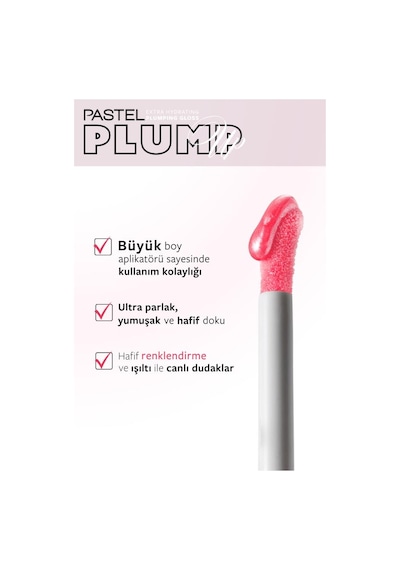 Pastel Plump Up Extra Hydrating Plumping Gloss - Dolgunlaştıran Dudak Parlatıcısı 206 Chic 206