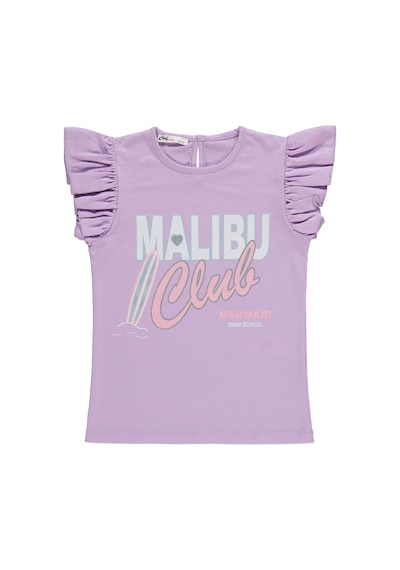 Civil Girls Malibu Baskılı Şortlu 6-9 Yaş Takım - Lila