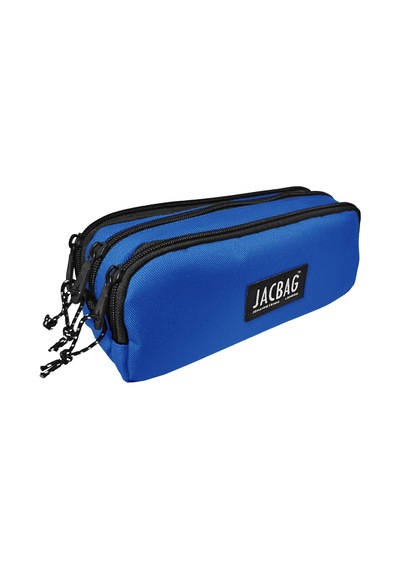Jacbag Trıple Pouch-üç Bölmeli Kalem Kutusu Triple Pouch-saks renkli