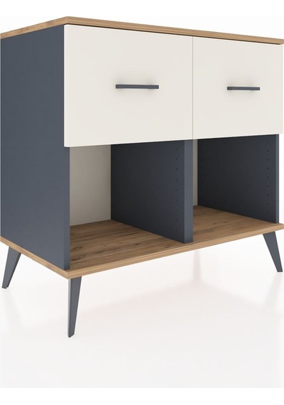 Hyperion Şifonyer 2 Çekmeceli 88x44x80 Antrasit-çam/aytaşı Çam/aytaşı Hyperion Şifonyer 2 Çekmeceli 88x44x80 Antrasit-çam/aytaşı Çam/aytaşı