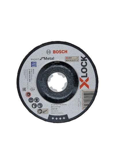 Bosch X-lock 125 6,0 Mm Expert Serisi Bombeli Metal Taşlama Taşı 2608619259
