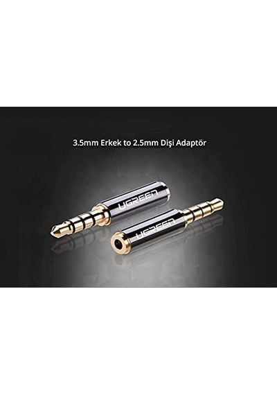3.5mm&apos Den 2.5mm&apos Ye Dönüştürücü Siyah