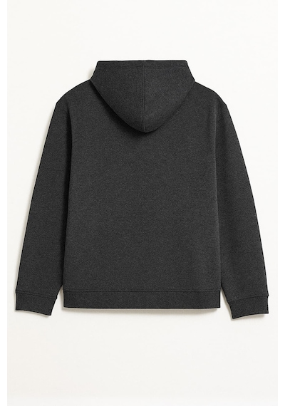 Kadın Fermuarlı Kapüşonlu Cepli İçi Polarlı Sweatshirt Antrasit