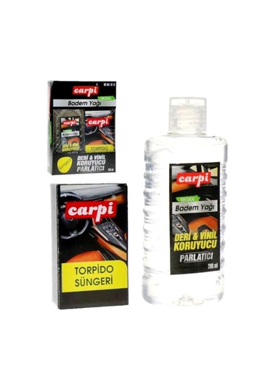 Carpi Lastik Parlatıcı Vinil Deri Koruyucu Badem Yağı-süngerli 200ml
