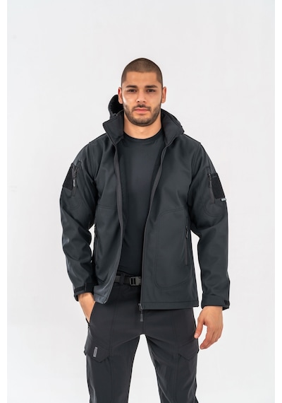 Combat Tactical Tactical Mont Su Ve Rüzgâr Geçirmez Softjell Outdoor Motorcu Montu - 314-755-siyah